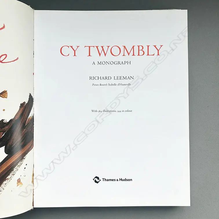 RICHARD LEEMAN: CY TWOMBLY Image 1++